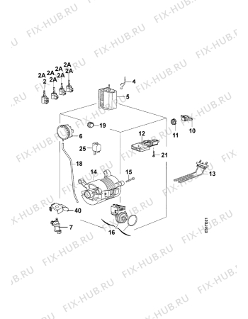 Взрыв-схема стиральной машины Zanussi TL804 - Схема узла Electrical equipment 268